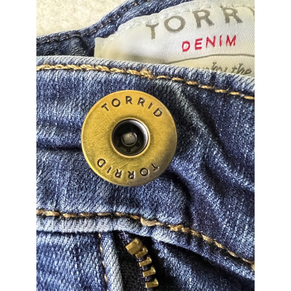 Torrid Jeans Women's 28XS 48x27 Blue Denim Relaxed Stretch Casual Cut 202087 - Picture 6 of 15
